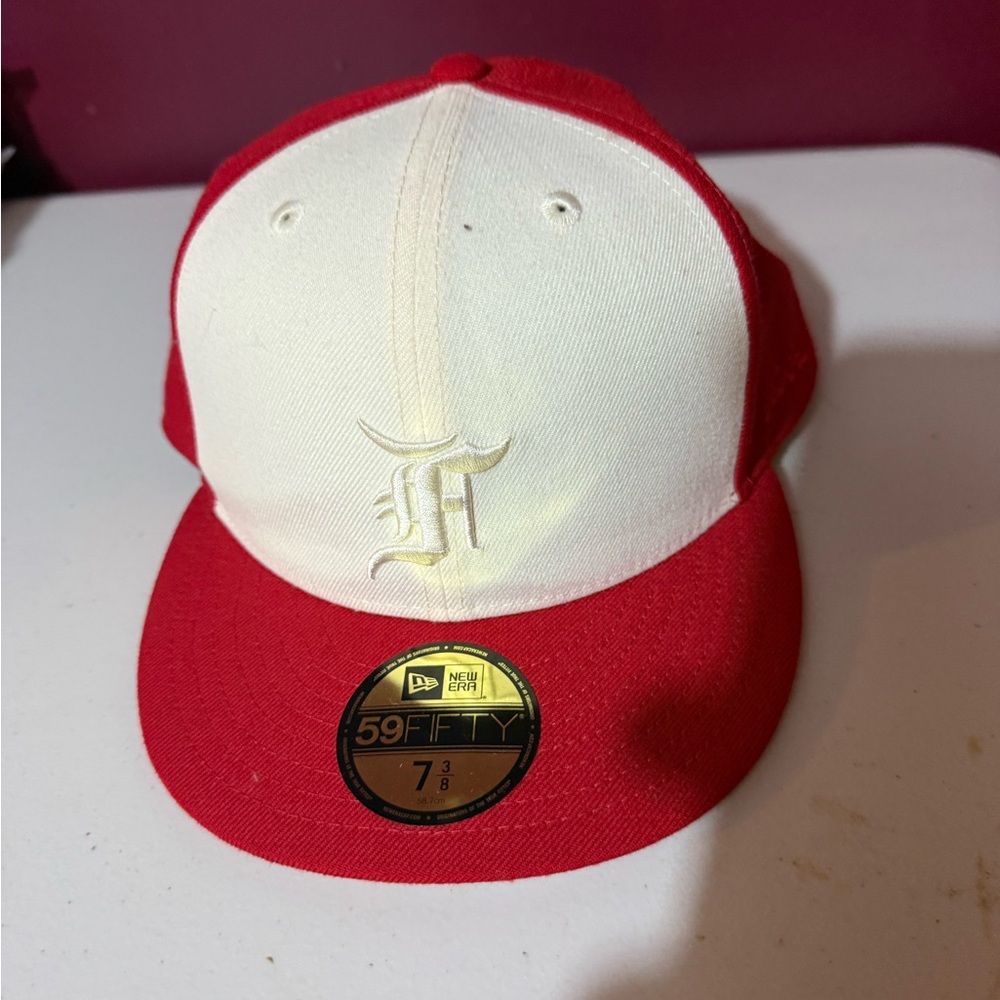 Essentials Red and White Cap